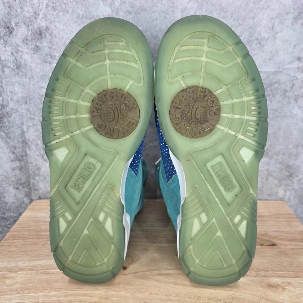 Patrick Ewing 33 Hi 1990 All Star Sneakers Mens 12 Retro Baltic Sea Blue Shoes